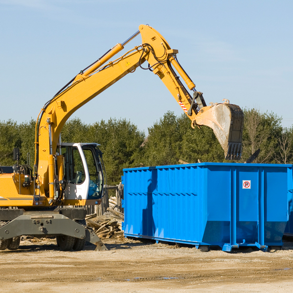 what are the rental fees for a residential dumpster in Falcon Mesa